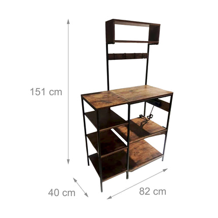 Kuchyňský regál s el. zásuvkou a USB porty