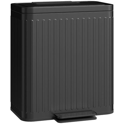 Kuchyňský odpadkový koš 40L, dvě komory, pedálové ovládání