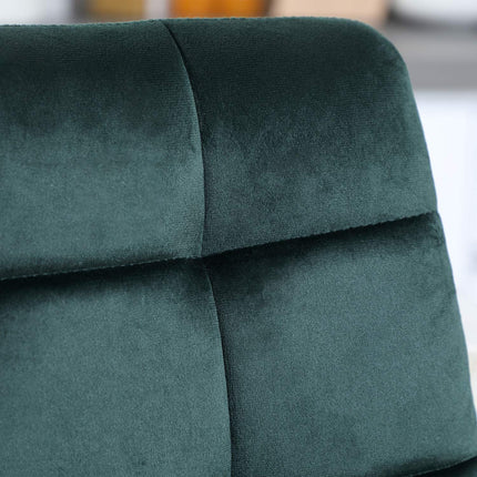 Sametová barová stolička, sada 2 ks, protiskluzová, moderní design
