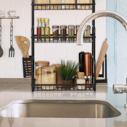 Kitchen shelf for the worktop