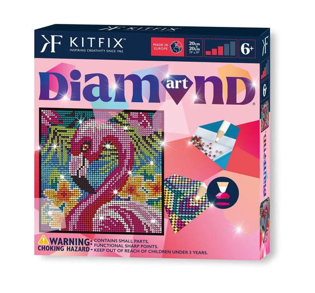 Kitfix DIY sada Diamond Art plameňák
