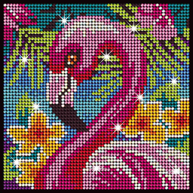 Kitfix DIY sada Diamond Art plameňák