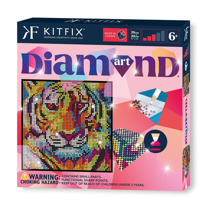 Kitfix DIY sada Diamond Art tygr