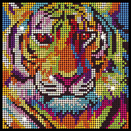 Kitfix DIY sada Diamond Art tygr