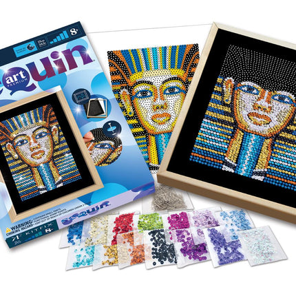 Kitfix Diy Set Paillettenbild Blau Premium Tutanchamun