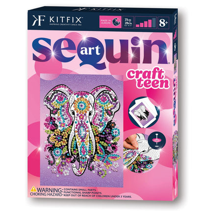 Kitfix DIY sada Sequin Art Craft Teen slon