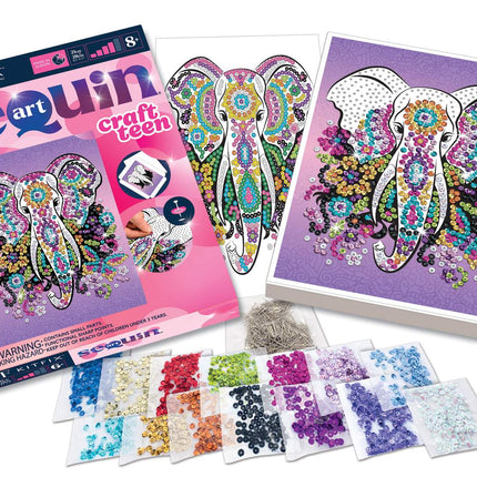 Kitfix DIY sada Sequin Art Craft Teen slon