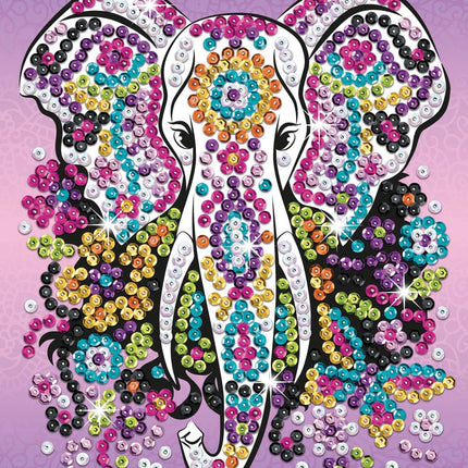 Kitfix DIY sada Sequin Art Craft Teen slon