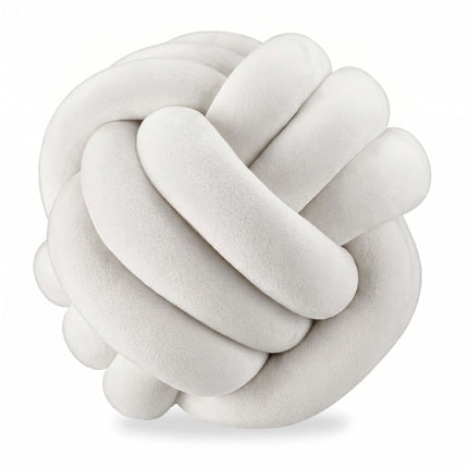 Polštář uzel, béžový – 25 cm, polyesterová pěna