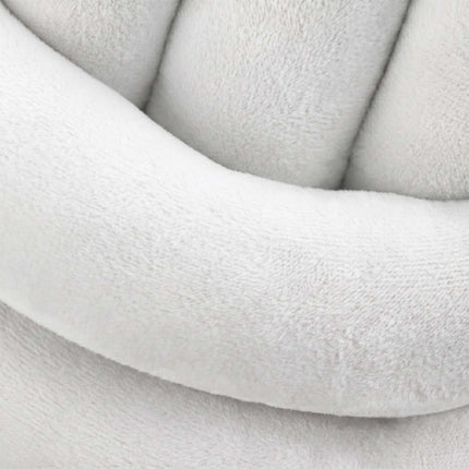 Polštář uzel, béžový – 25 cm, polyesterová pěna