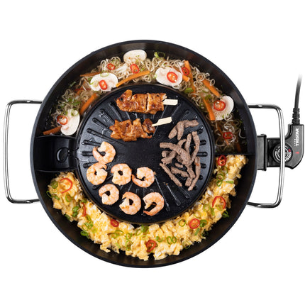Korejský gril PZ-9131 elektrický hot pot Ø 24 cm 1800W 3l