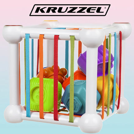 Kruzzel 20377 senzorická kostka vkládačka