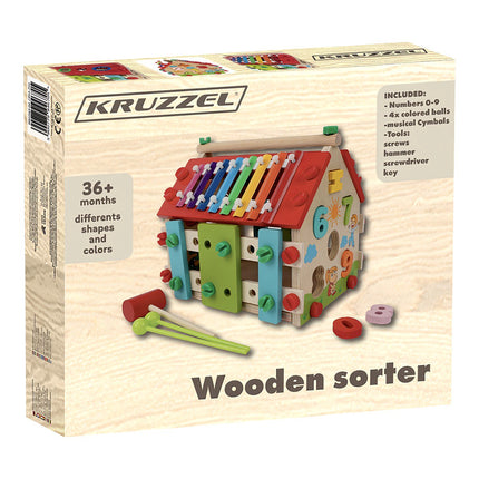Kruzzel 22564 wooden educational house