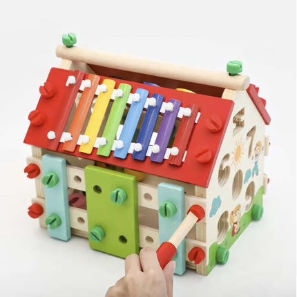 Kruzzel 22564 wooden educational house