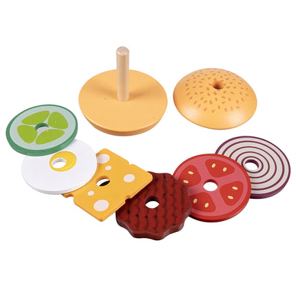 Kruzzel 22673 dřevěný hamburger