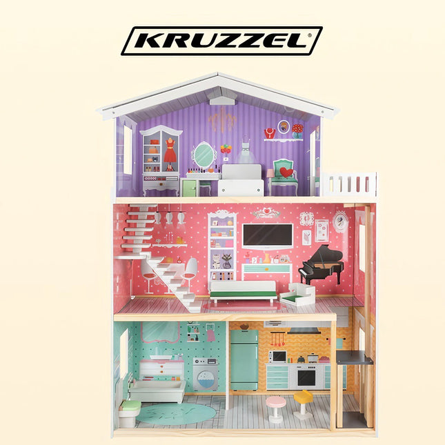 Kruzzel domeček pro panenky velký 114 cm 114 cm