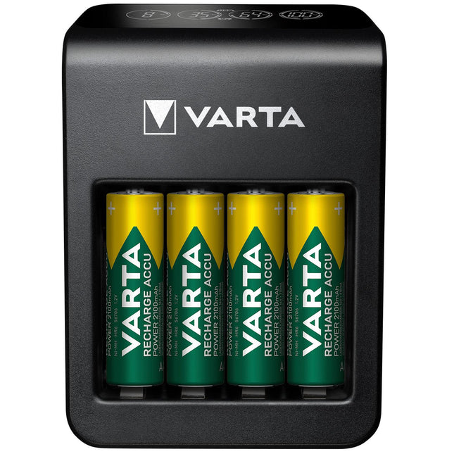 LCD nabíječka do zásuvky+ AA/AAA/9V + USB vč. 4xAA