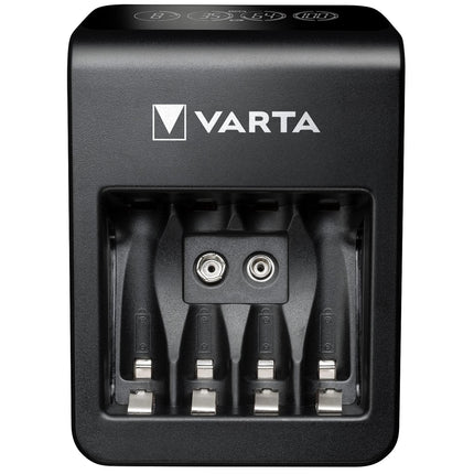 LCD nabíječka do zásuvky+ AA/AAA/9V + USB vč. 4xAA