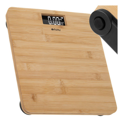 LCD osobní váha – dřevěná Ruhhy 22522