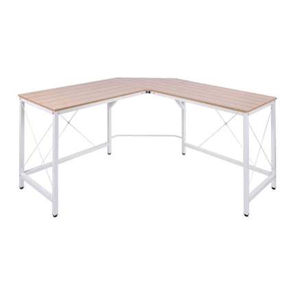 L-shaped corner desk, MDF wood, 150x150x76 cm