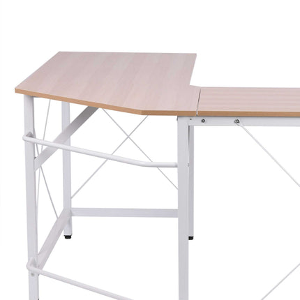 L-shaped corner desk, MDF wood, 150x150x76 cm