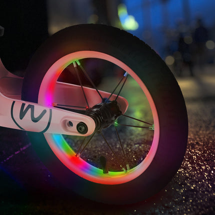 LED odrážedlo, kolo 12"", růžová
