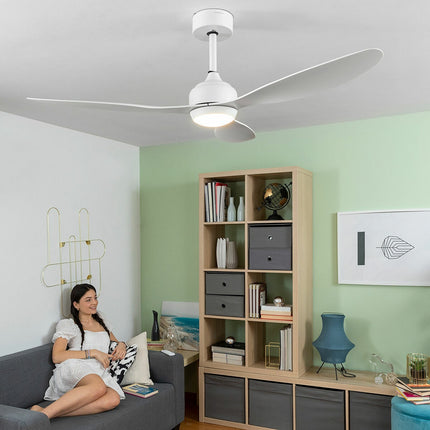 Stropní ventilátor s LED a 3 ABS lopatkami Flaled InnovaGoods bílá 36 W 52" Ø132 cm