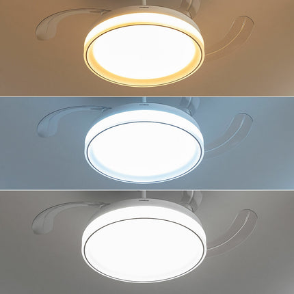 Stropní ventilátor s LED a 4 zatahovacími lopatkami Blalefan InnovaGoods bílá 72 W Ø49,5-104 cm