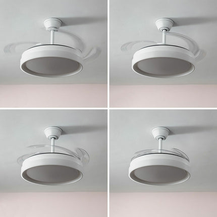 Stropní ventilátor s LED a 4 zatahovacími lopatkami Blalefan InnovaGoods bílá 72 W Ø49,5-104 cm