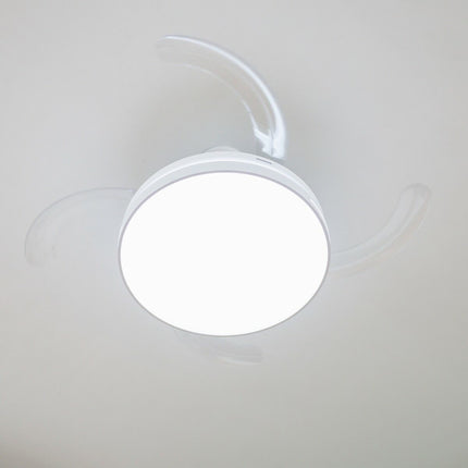 Stropní ventilátor s LED, reproduktorem a 4 zatahovacími lopatkami Notefan InnovaGoods bílá 36 W Ø49,5-104 cm