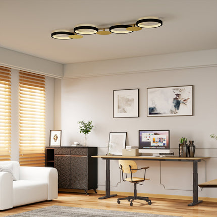LED Ceiling Light 38W, 1500LM, 3000K-6500K, Remote Control