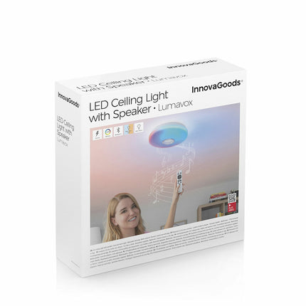 LED stropní svítidlo s reproduktorem Lumavox InnovaGoods