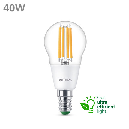LED E14 P45 globe 2.3W (40W) čirá 485lm 2700K energetická třída A
