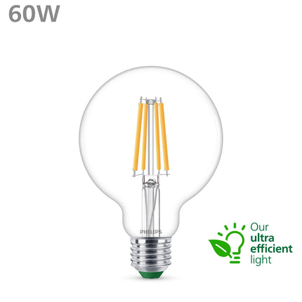LED E27 G95 globe 4W (60W) čirá 840lm 2700K energetická třída A