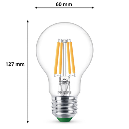 LED E27 klasická 2.3W (40W) čirá 485lm 2700K energetická třída A