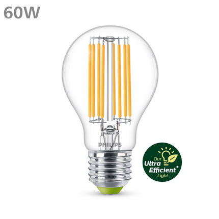 LED E27 klasická 4W (60W) čirá 840lm 2700K energetická třída A