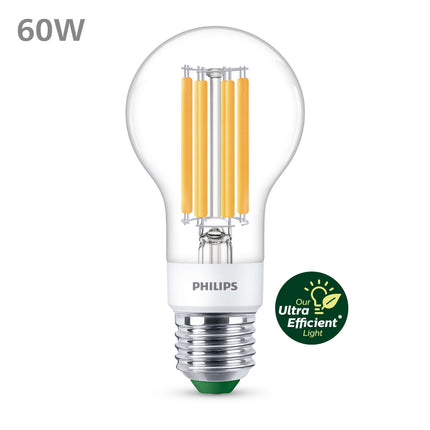 LED E27 klasická 4W (60W) čirá stmívatelná 840lm 2700K energetická třída A
