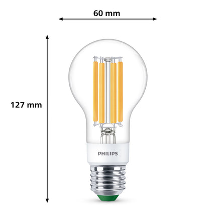 LED E27 klasická 4W (60W) čirá stmívatelná 840lm 2700K energetická třída A