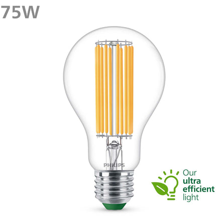 LED E27 klasická 5.2W (75W) čirá 1095lm 2700K energetická třída A