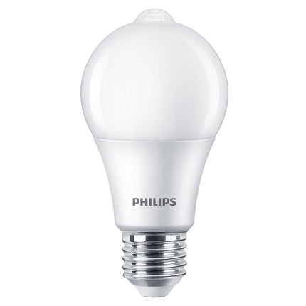 LED E27 klasická 60W pohybový senzor 806lm