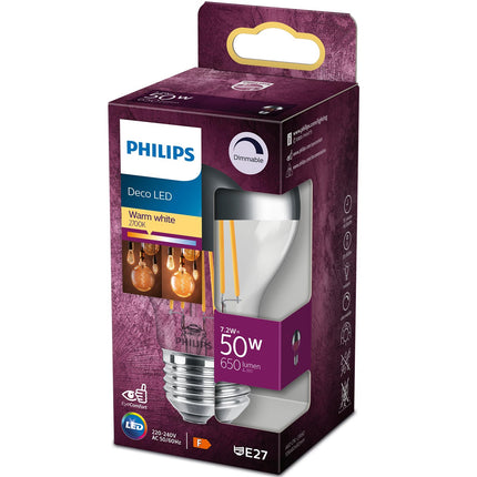 LED E27 Normal Filament Top verspiegelt Dimmbar 50W 650lm