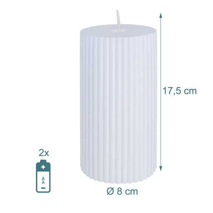 LED svíčky bez plamene, sada 4 ks, blikající světlo
