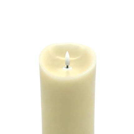 LED Flameless Pillar Candle, 30cm, Real-Wax Finish