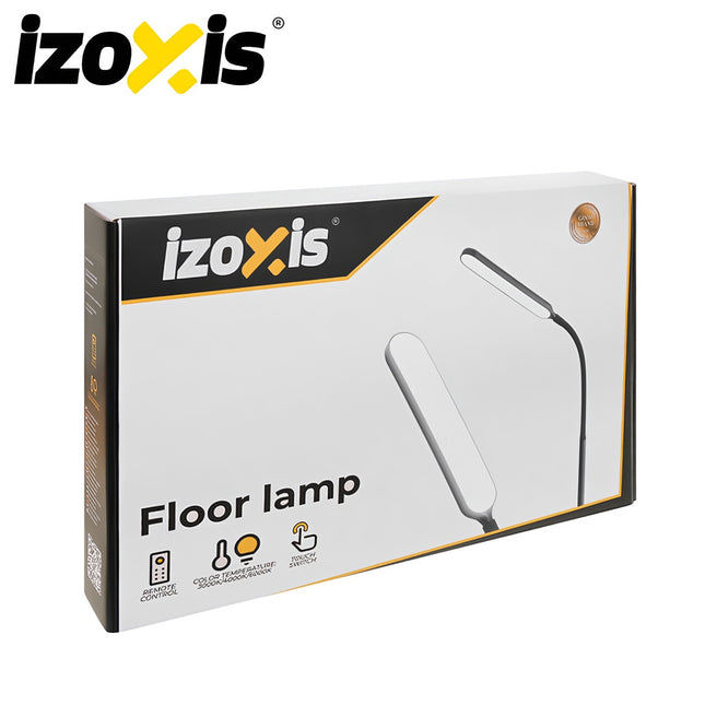 LED stojací lampa 180cm, černá, dálkové ovládání, časovač