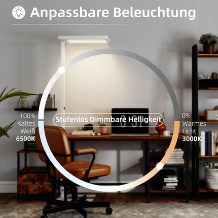 LED stojací lampa, nastavitelný jas, dálkové ovládání