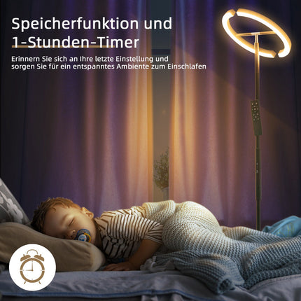 LED stojací lampa – stmívatelná 3000-6000K, dálkové ovládání