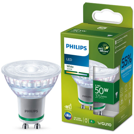 LED GU10 spot 50W 375lm 3000K energetická třída A