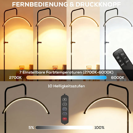 LED lampa na řasy ve tvaru půlměsíce, držák telefonu, nastavitelná výška