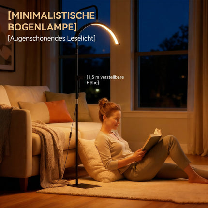 LED lampa na řasy ve tvaru půlměsíce, držák telefonu, nastavitelná výška