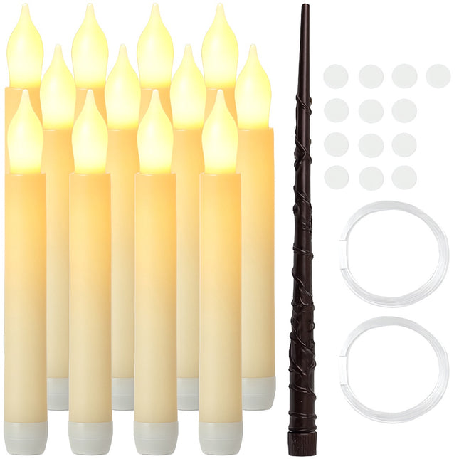 LED závěsné svíčky, sada 12 ks, dálkové ovládání